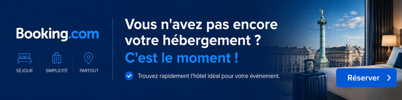 Trouver un hébergement sur Booking.com pour se rendre à cet événement