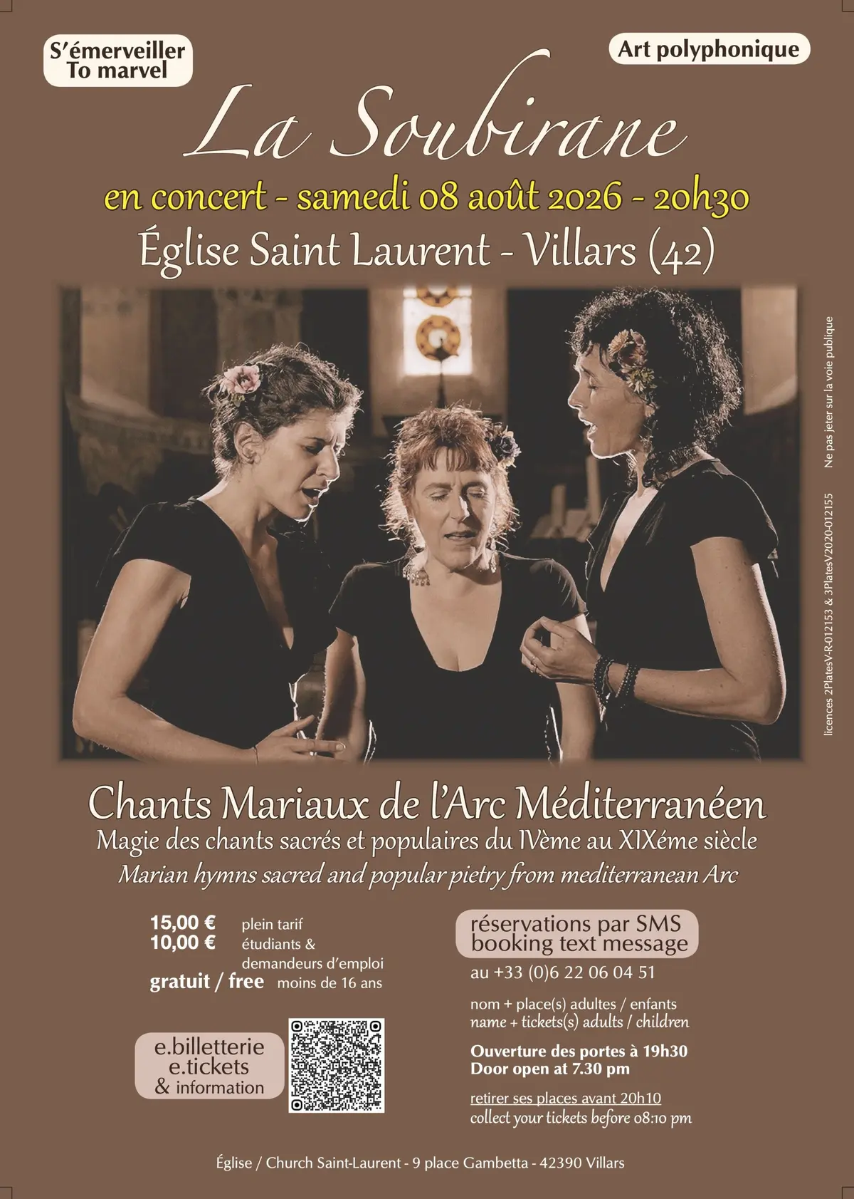 La Soubirane Chants mariaux de l'Arc méditerranéen S'émerveiller - polyphonies