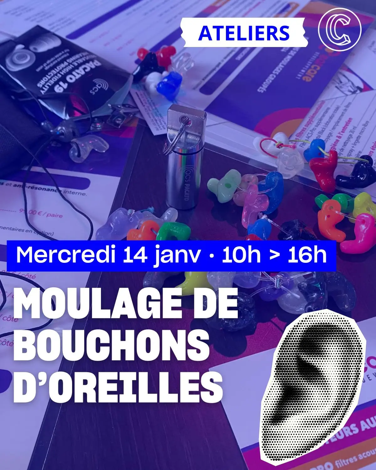 Moulage bouchons d'oreilles