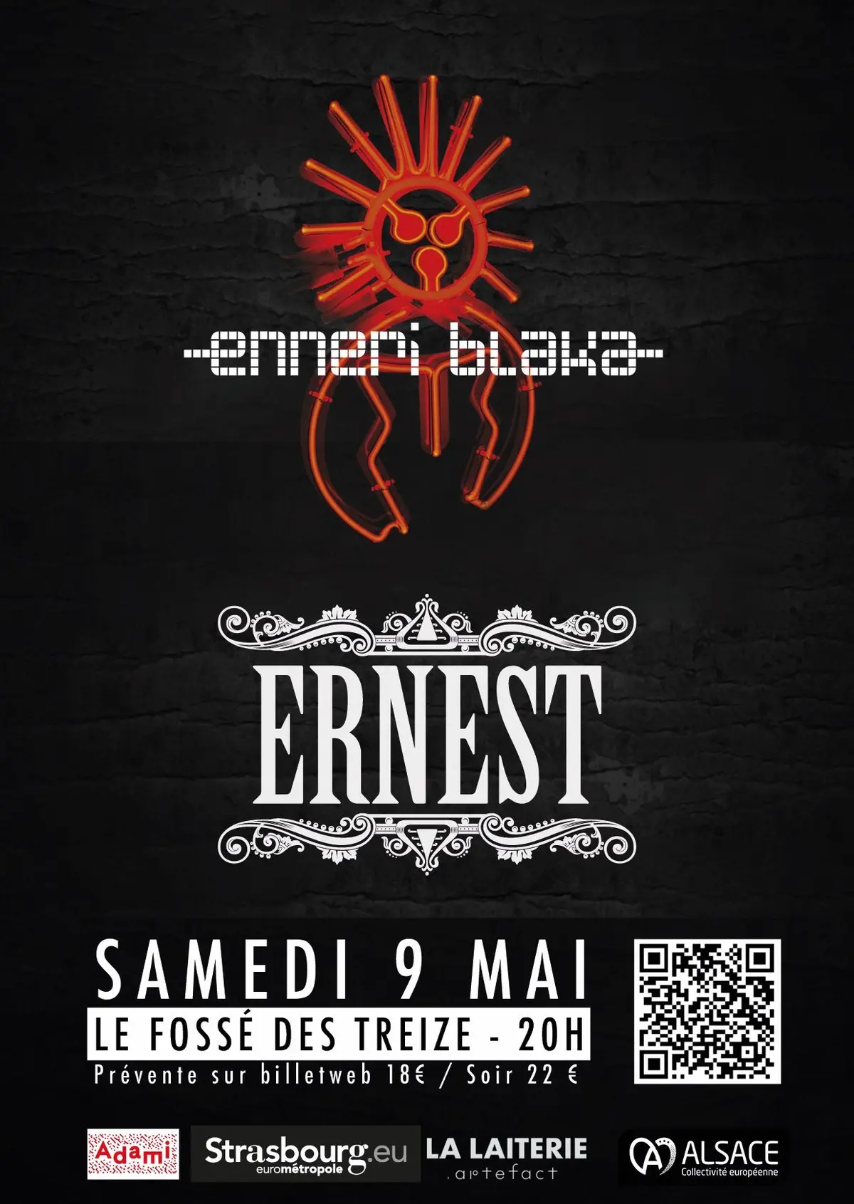 ENNERI BLAKA + ERNEST au fossé des treize