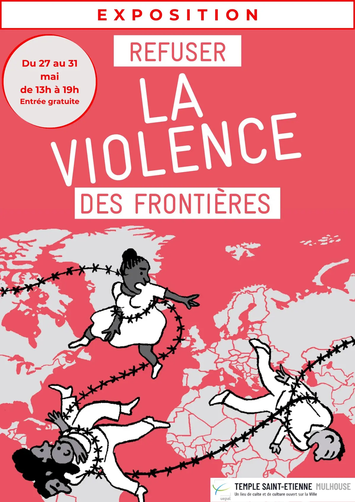 Exposition (panneaux) - Refuser la violence des frontières - Par La Cimade