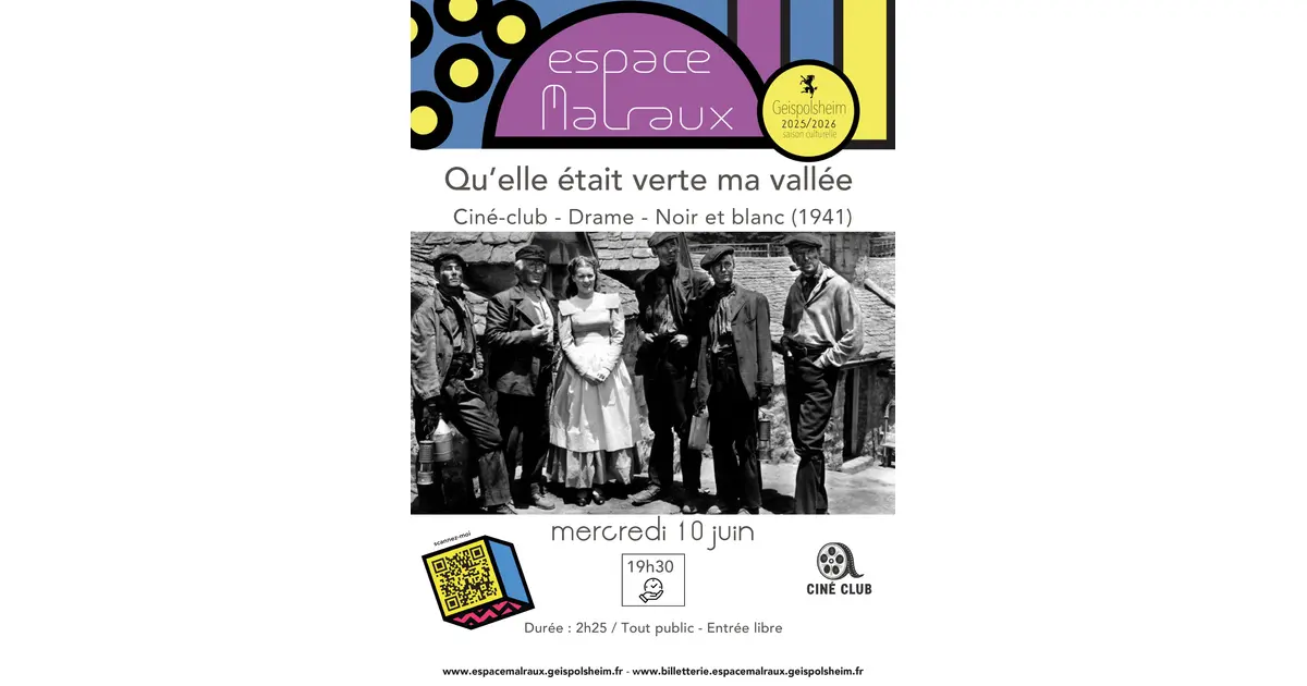 Qu’elle était verte ma vallée - Ciné Club