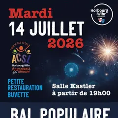 Feu d'Artifice et Bal Populaire pour la Fête Nationale à Horbourg-Wihr !