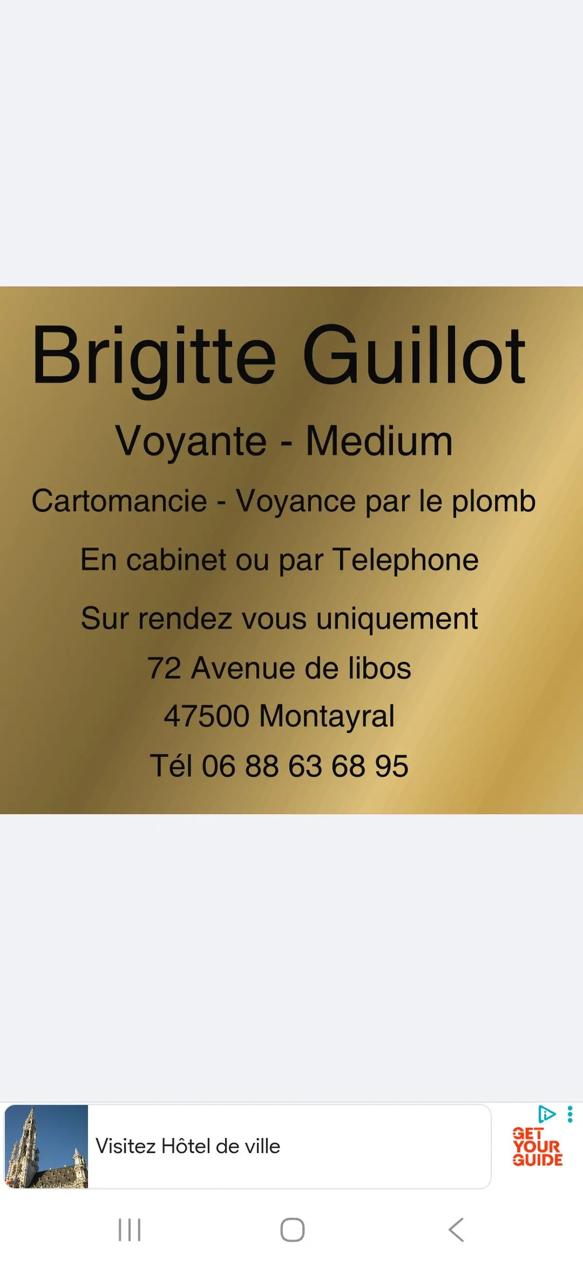 Voyance , médiumnité. Voyance par le plomb 