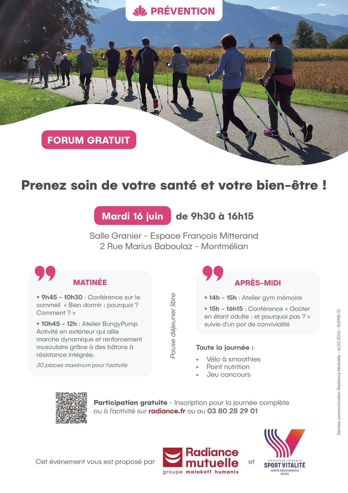 Forum santé bien-être à Montmélian