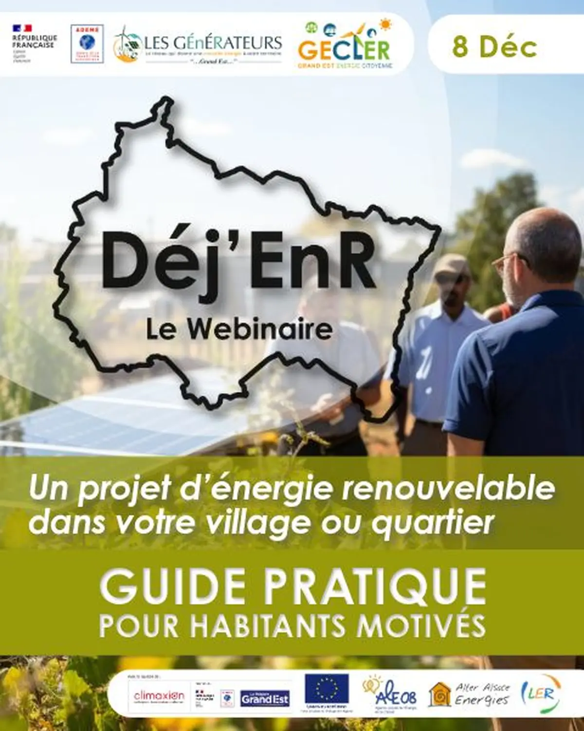 Webinaire : Un projet d’énergie renouvelable dans votre village ou quartier