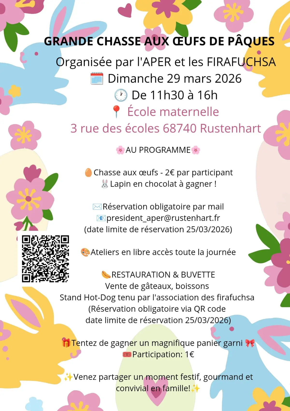 Chasse aux œufs de pâque 