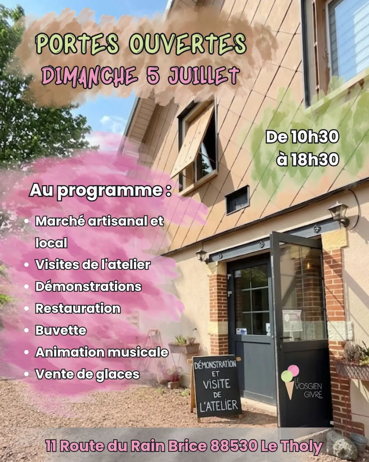 Portes Ouvertes au Vosgien Givré et marché artisanal