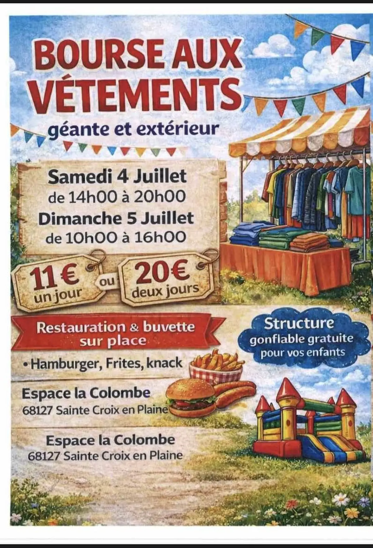 Bourse aux vêtement Extérieur 