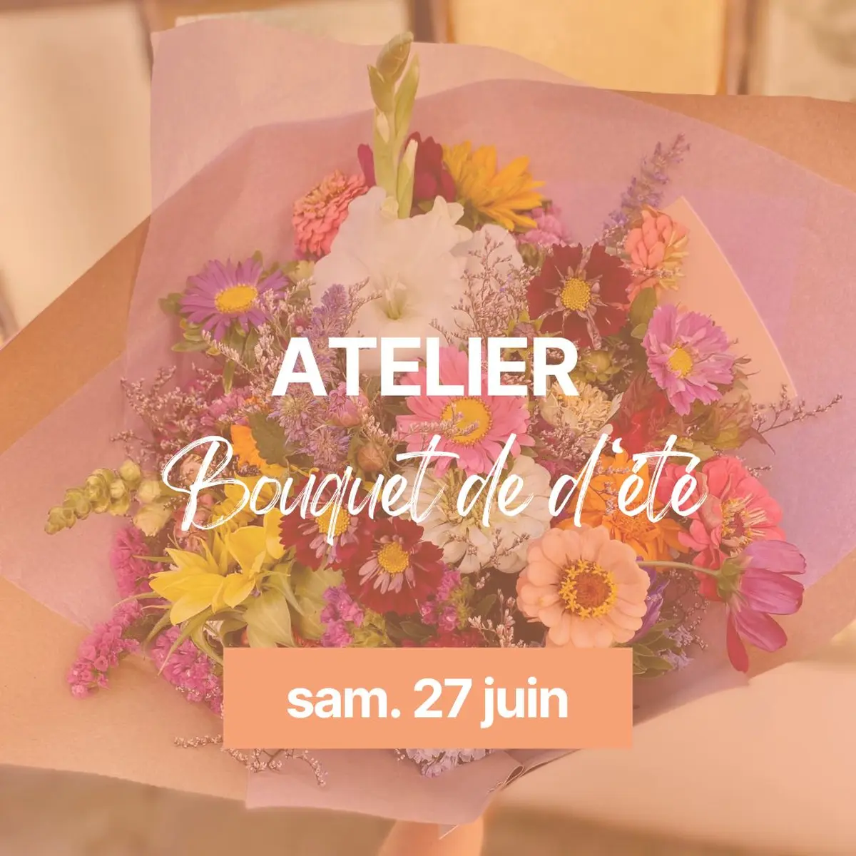 Atelier bouquet de fleurs de saison