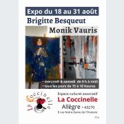 Allègre • Exposition Brigitte Besqueut & Monik Vauris