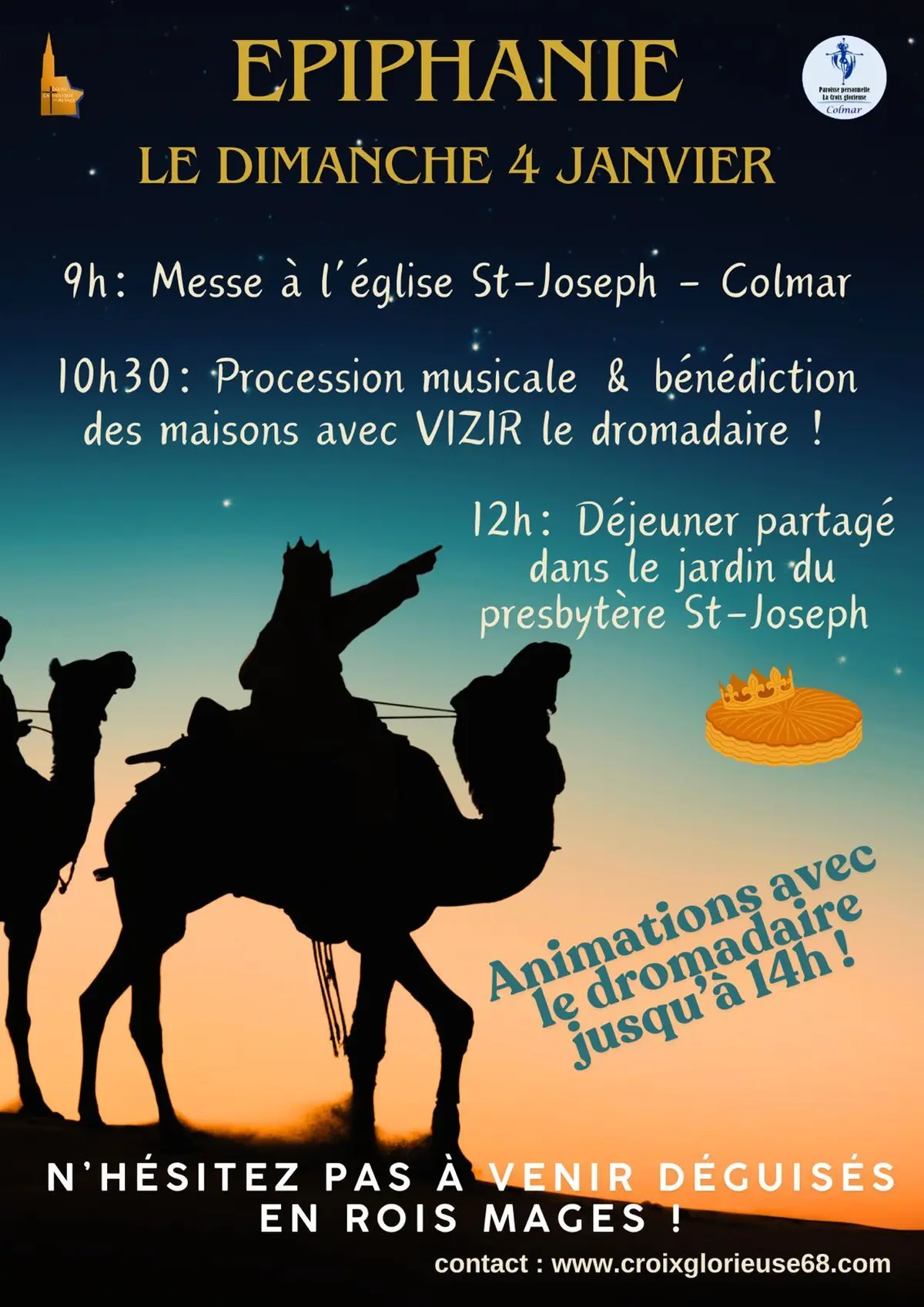 Les Rois Mages et leur dromadaire arrivent dans le quartier Saint-Joseph !