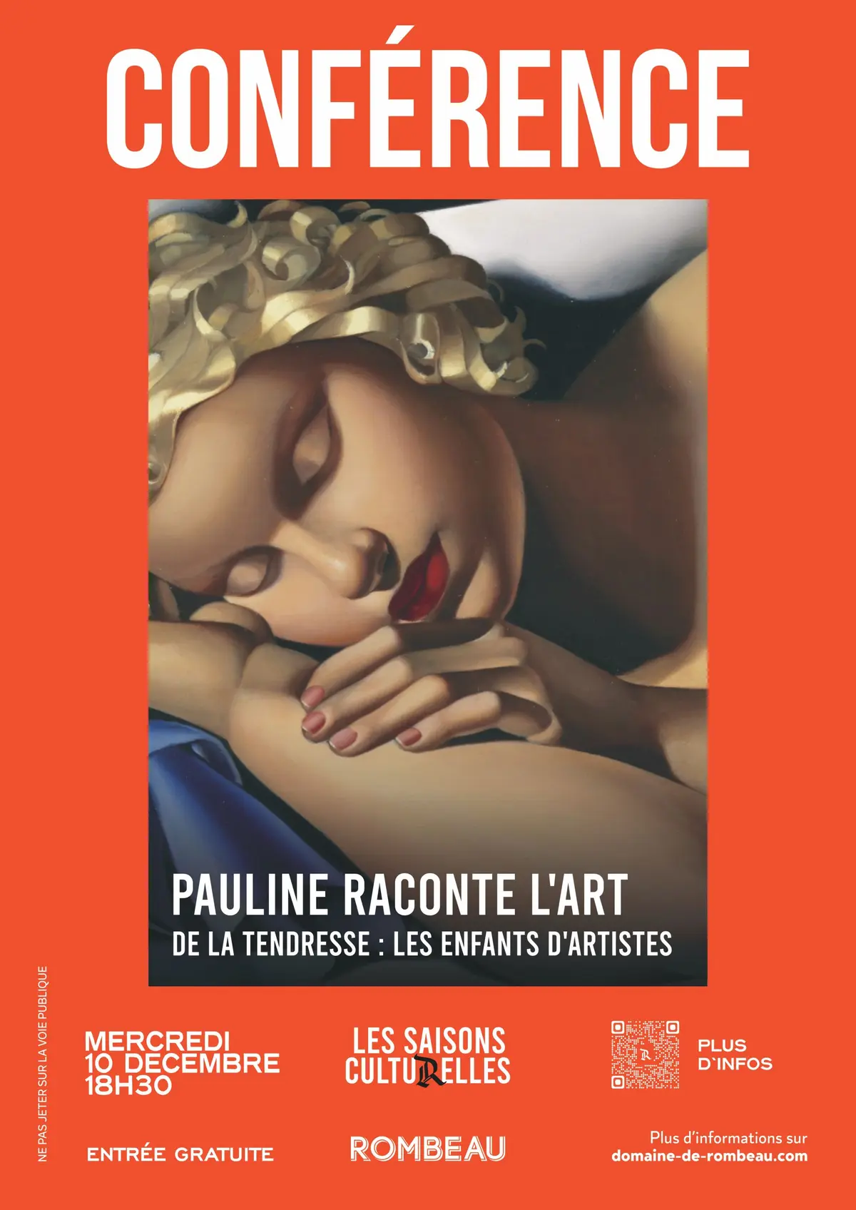 Les Saisons Culturelles - Conférence  De la tendresse : les enfants d'artistes