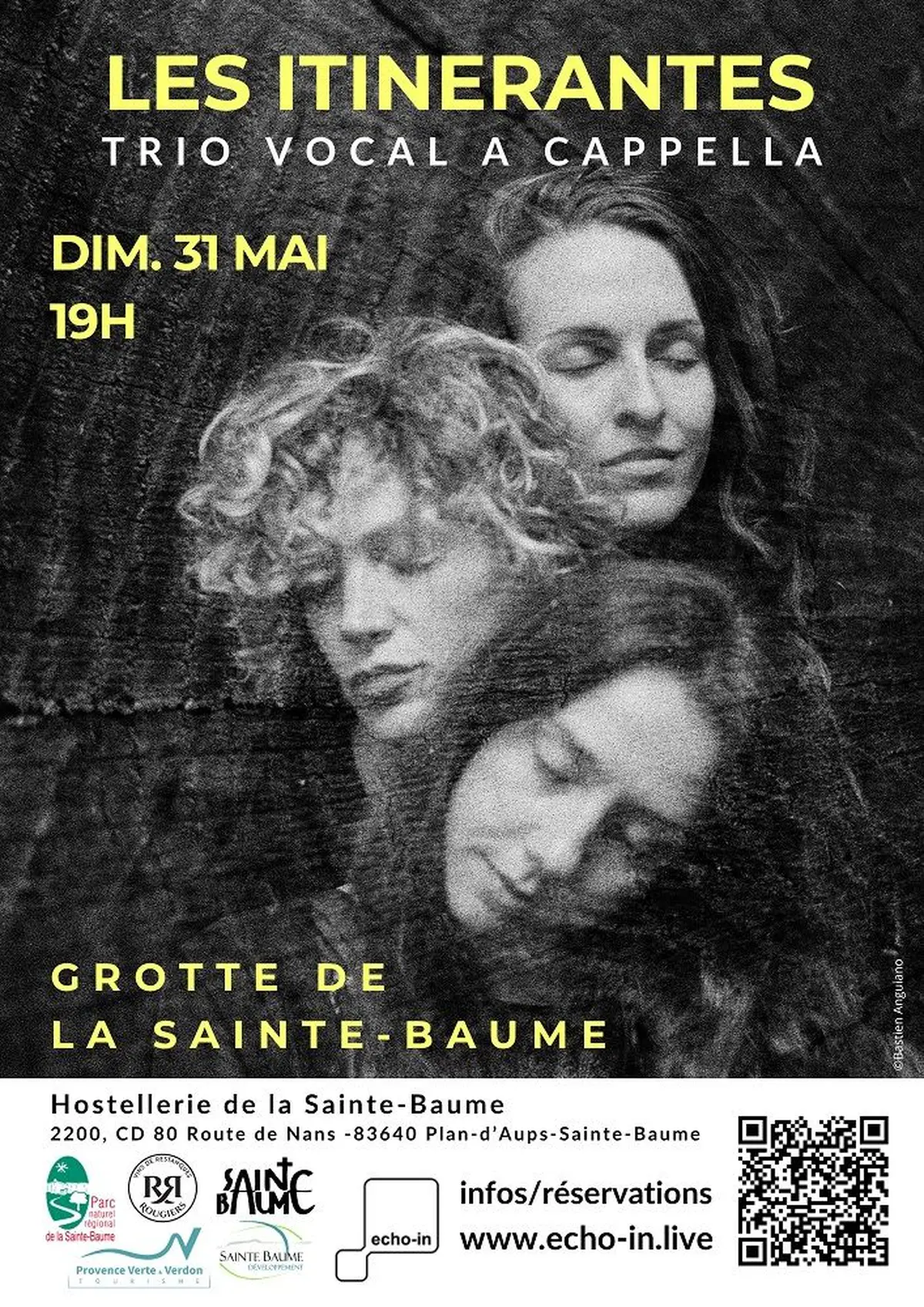 Les Itinérantes dans la grotte de la Sainte-Baume