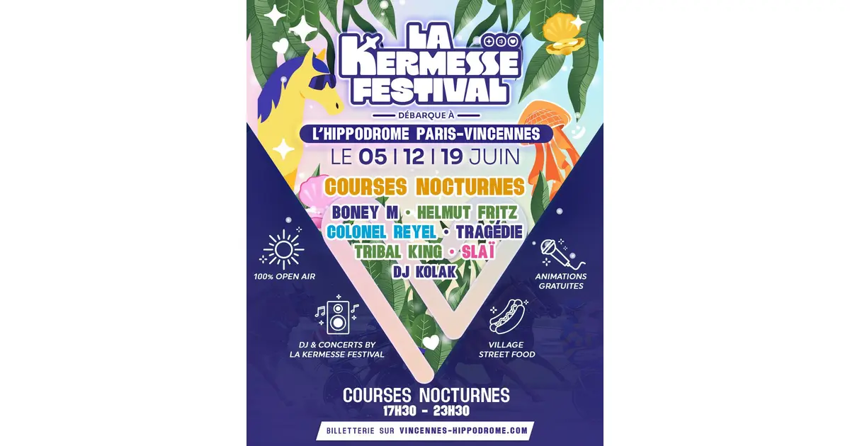 L’Hippodrome Paris-Vincennes accueille La Kermesse Festival !