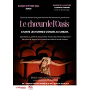 Le chœur de l’oasis chante les femmes au cinéma 