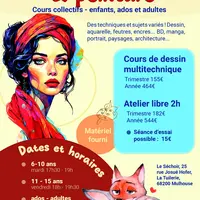 Cours de dessin et peinture &copy; Angéline Dubois