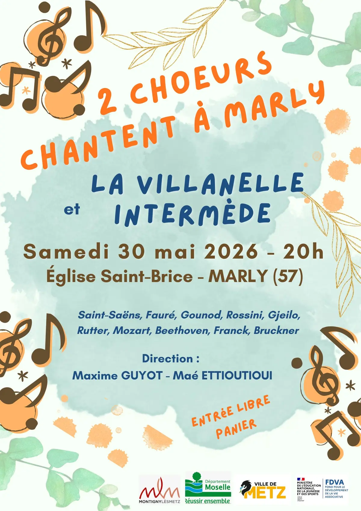 2 choeurs chantent à Marly (57)