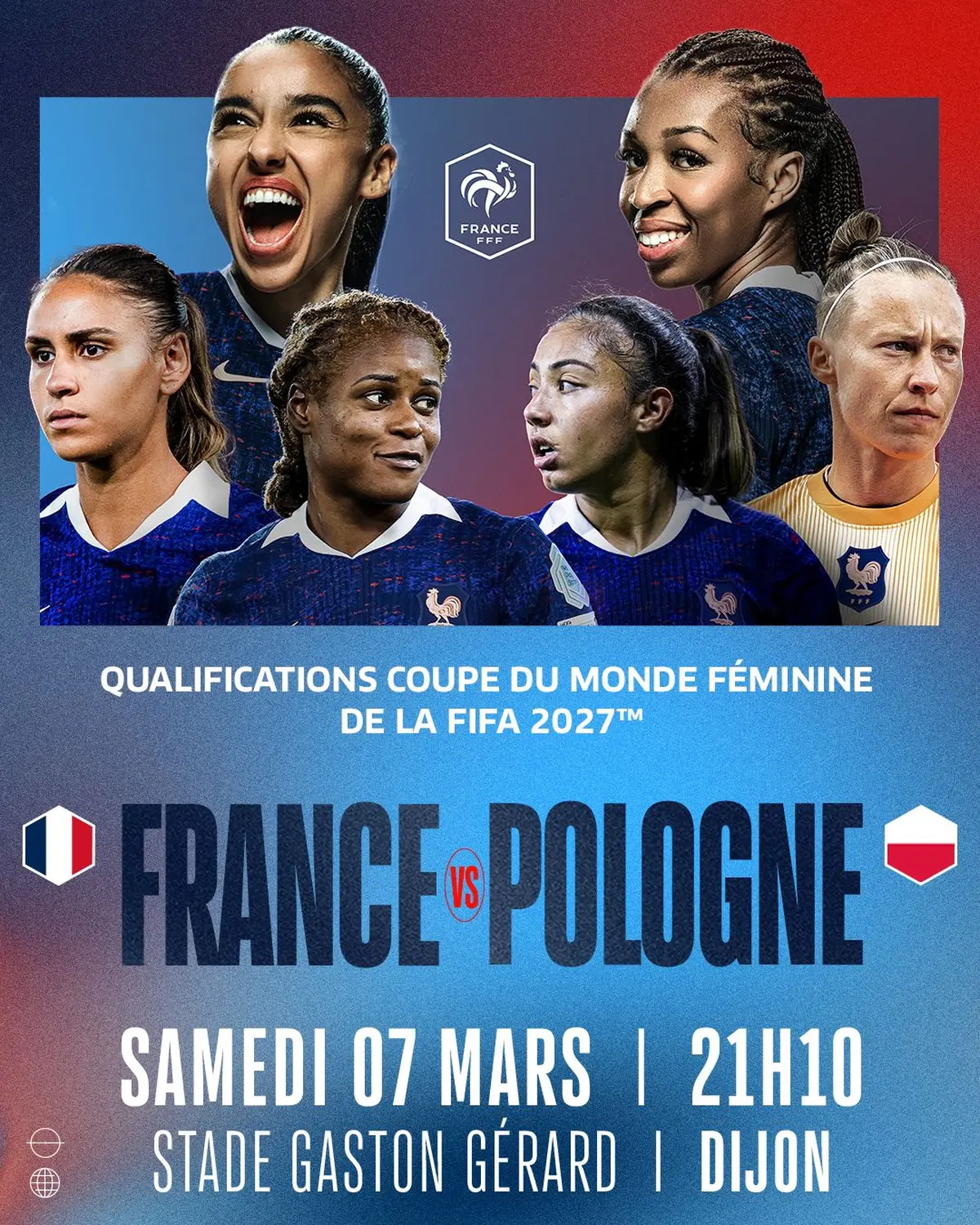 France / Pologne - Match de qualification à la Coupe du Monde 2027