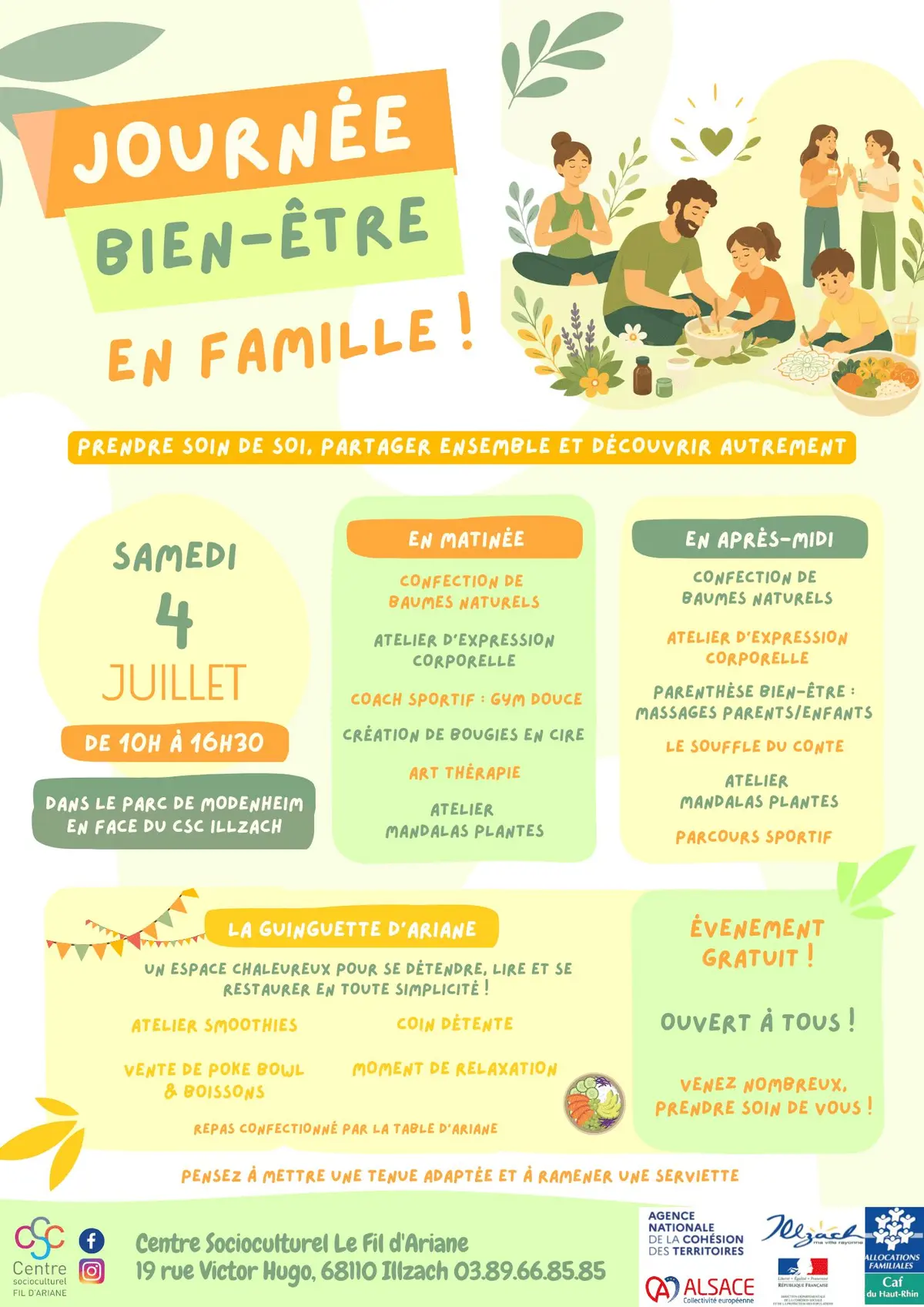 Journée Bien-être en Famille au Parc de Modenheim