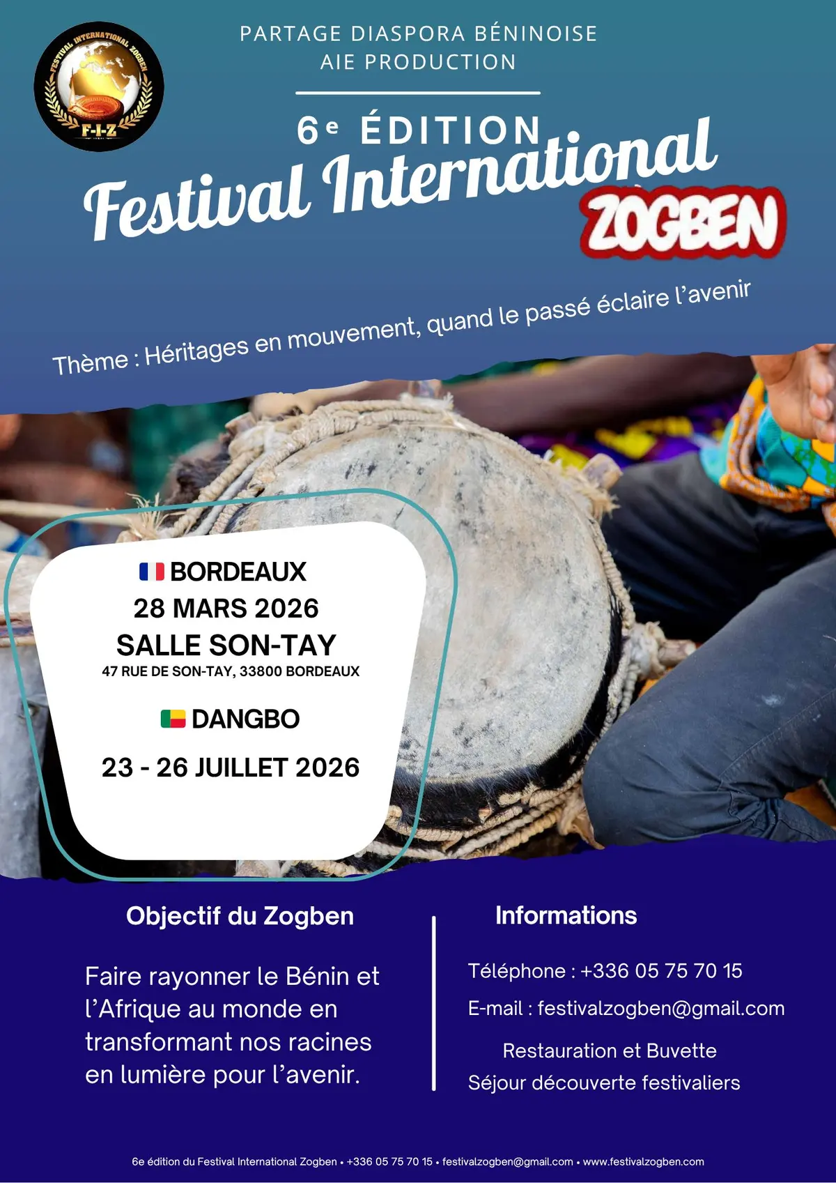 Lancement 6ᵉ édition du Festival International Zogben 
