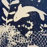 Cyanotype &copy; Cyanotype textile - Maryse Druez