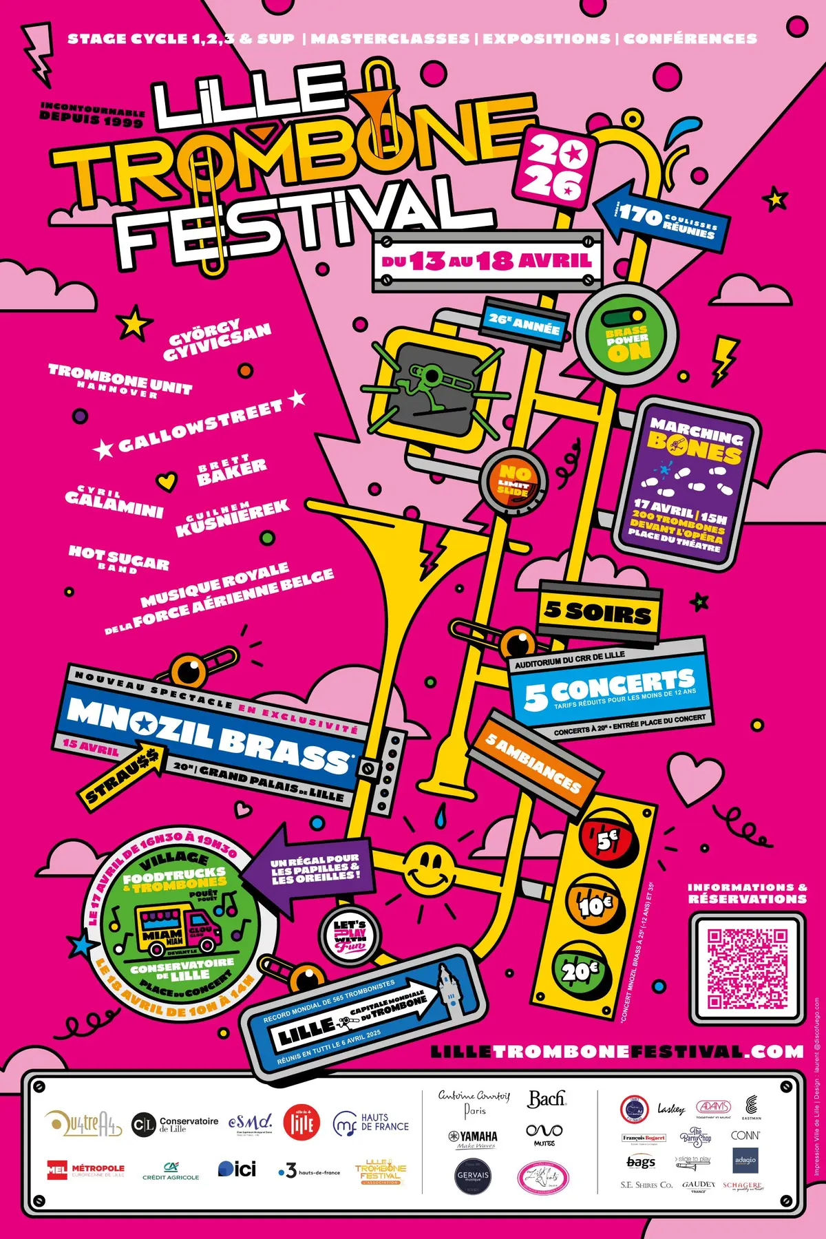 Lille Trombone Festival, 5 soirs / 5 concerts / 5 ambiances