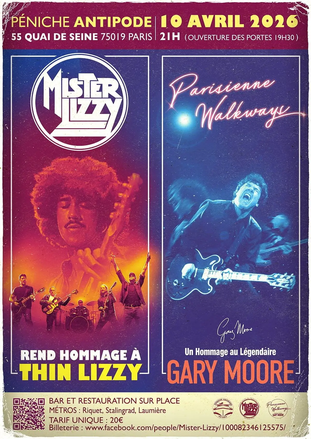 Soirée exceptionnelle Thin Lizzy + Gary Moore