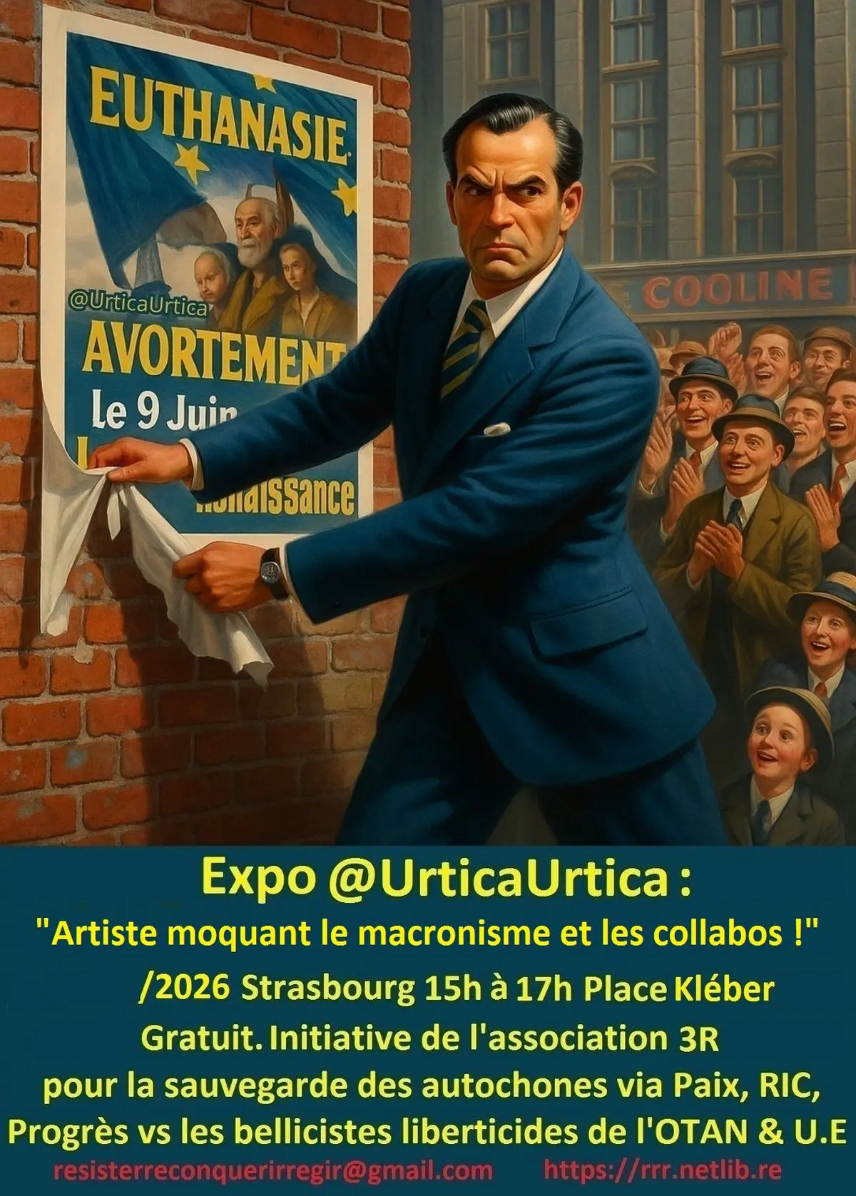 UrticaUrtica : Artiste moquant le macronisme et les collabos !