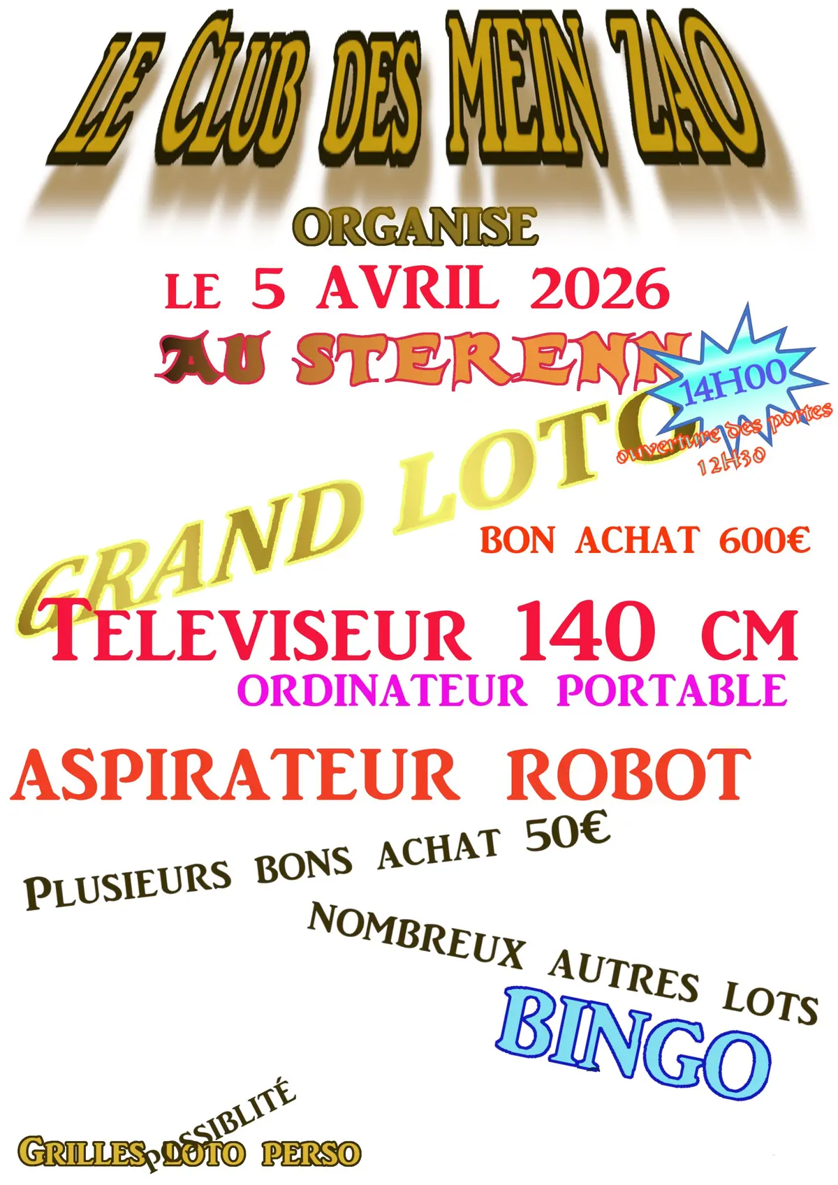 Grand Loto du Club des Mein Zao