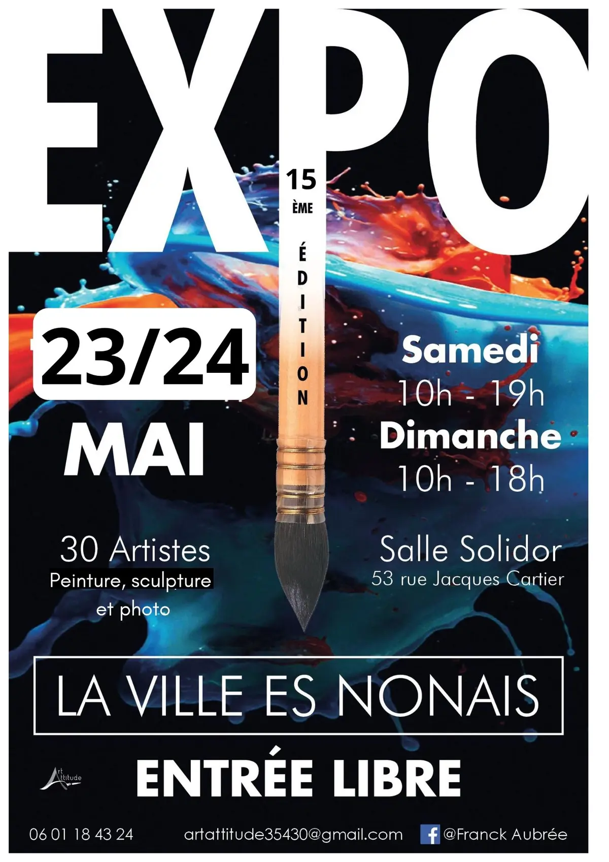Exposition peinture sculpture, photo