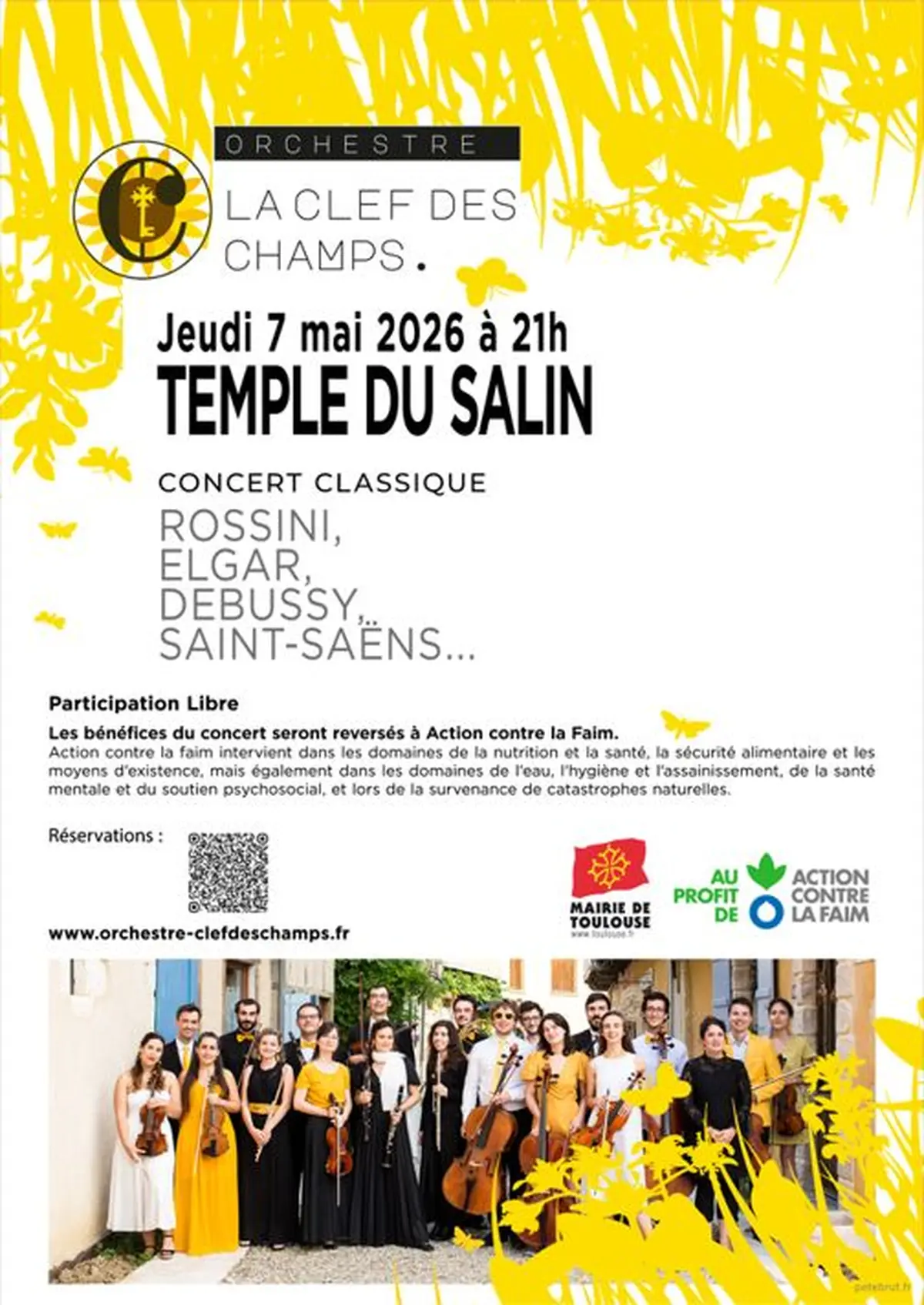 Concert caritatif de l'orchestre de chambre La Clef des Champs