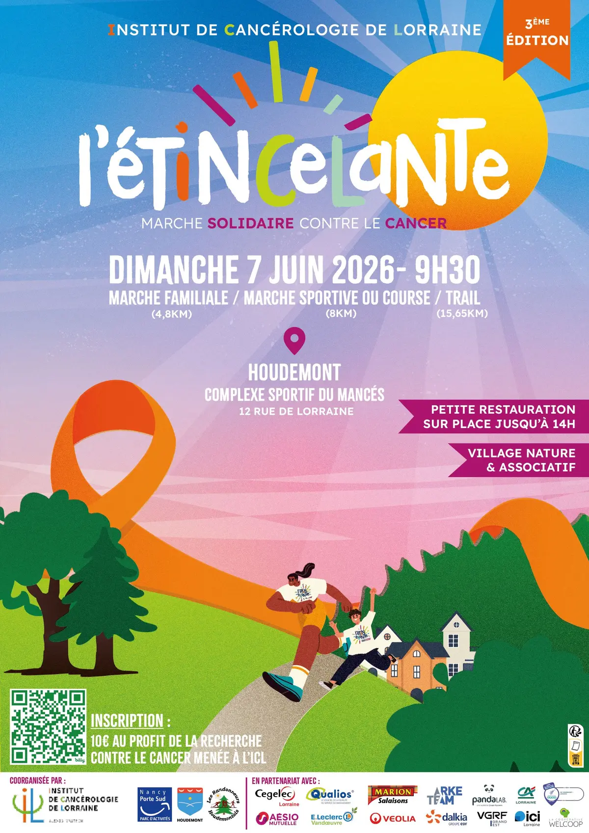Etincelante 2026, marche course contre le cancer