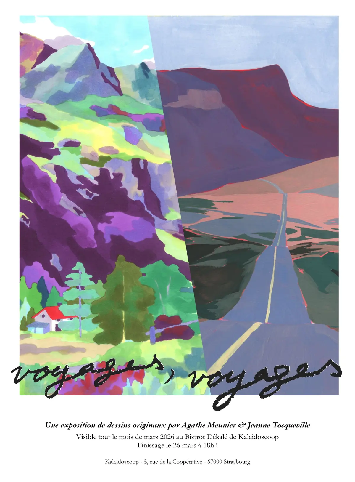 Finissage de l'exposition Voyages, Voyages d'A. Meunier et J. Tocqueville