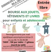 Bourse aux jouets, vêtements et livres pour enfants et adolescents