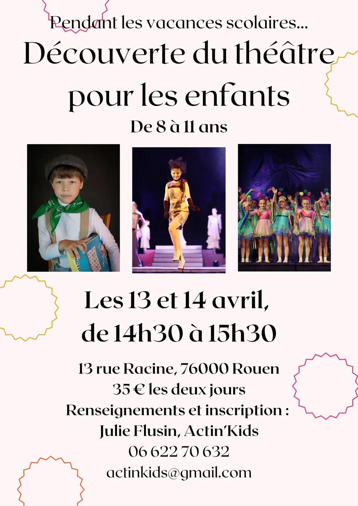 Stage découverte du théâtre - 8/11 ans