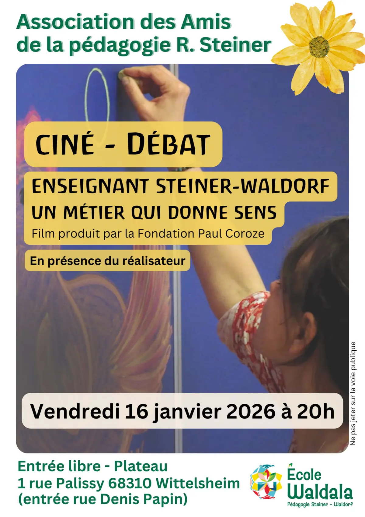 Ciné - Débat  Enseignant Steiner-Waldorf  - Un métier qui donne sens