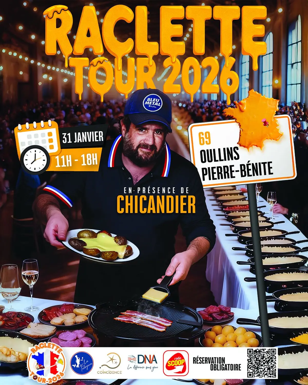 Raclette Tour 2026 avec Chicandier / Oullins (69)