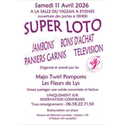 Super loto des majotwirl pompoms les fleurs de lys