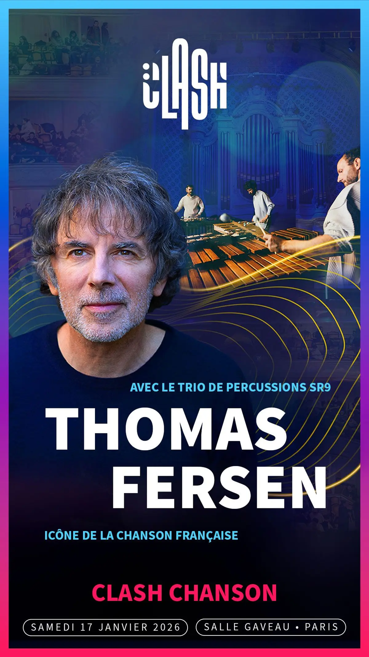 CLASH concert avec Thomas Fersen & le Trio SR9