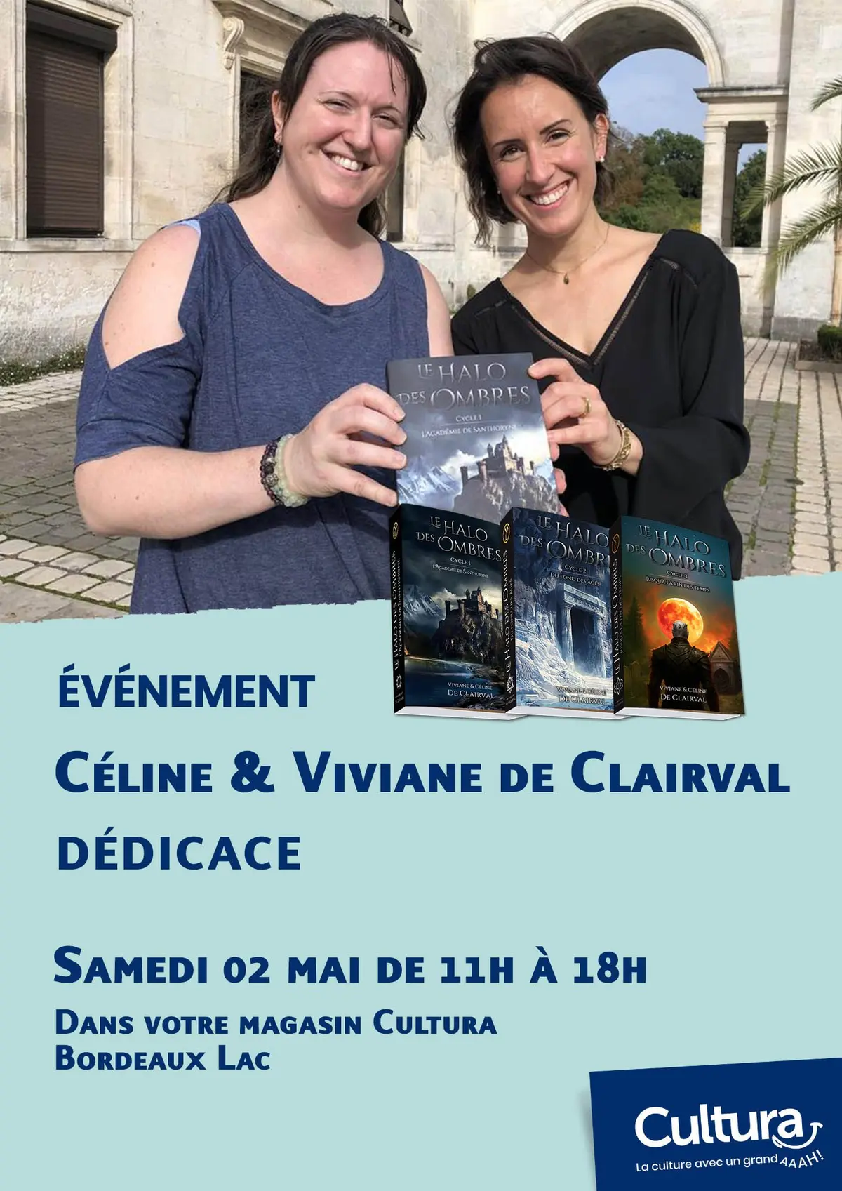 Céline & Viviane de Clairval en dédicace au cultura Bordeaux Lac