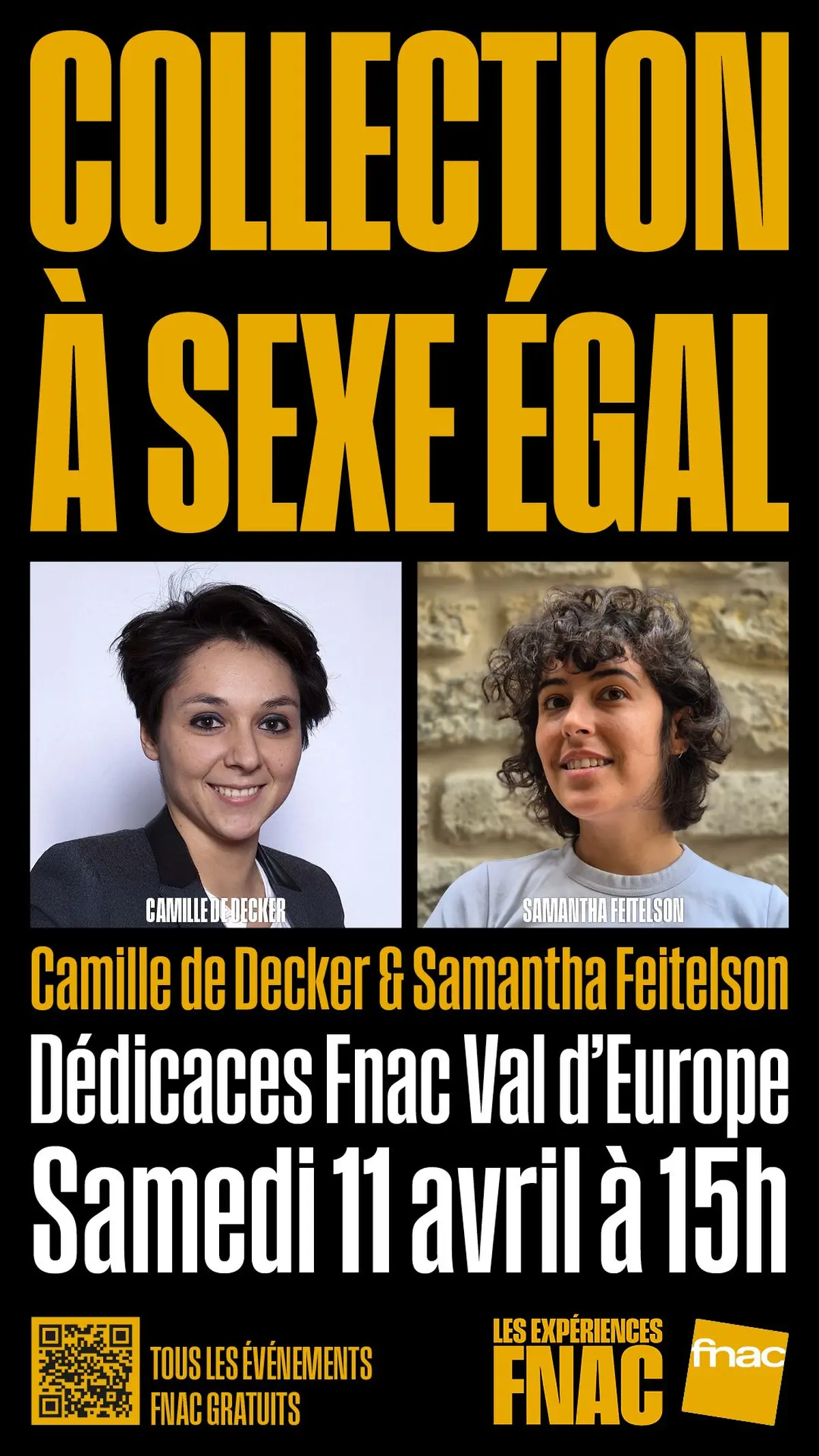 Fnac Val d'Europe : Dédicace de Camille de Decker et Samantha Feiltelson