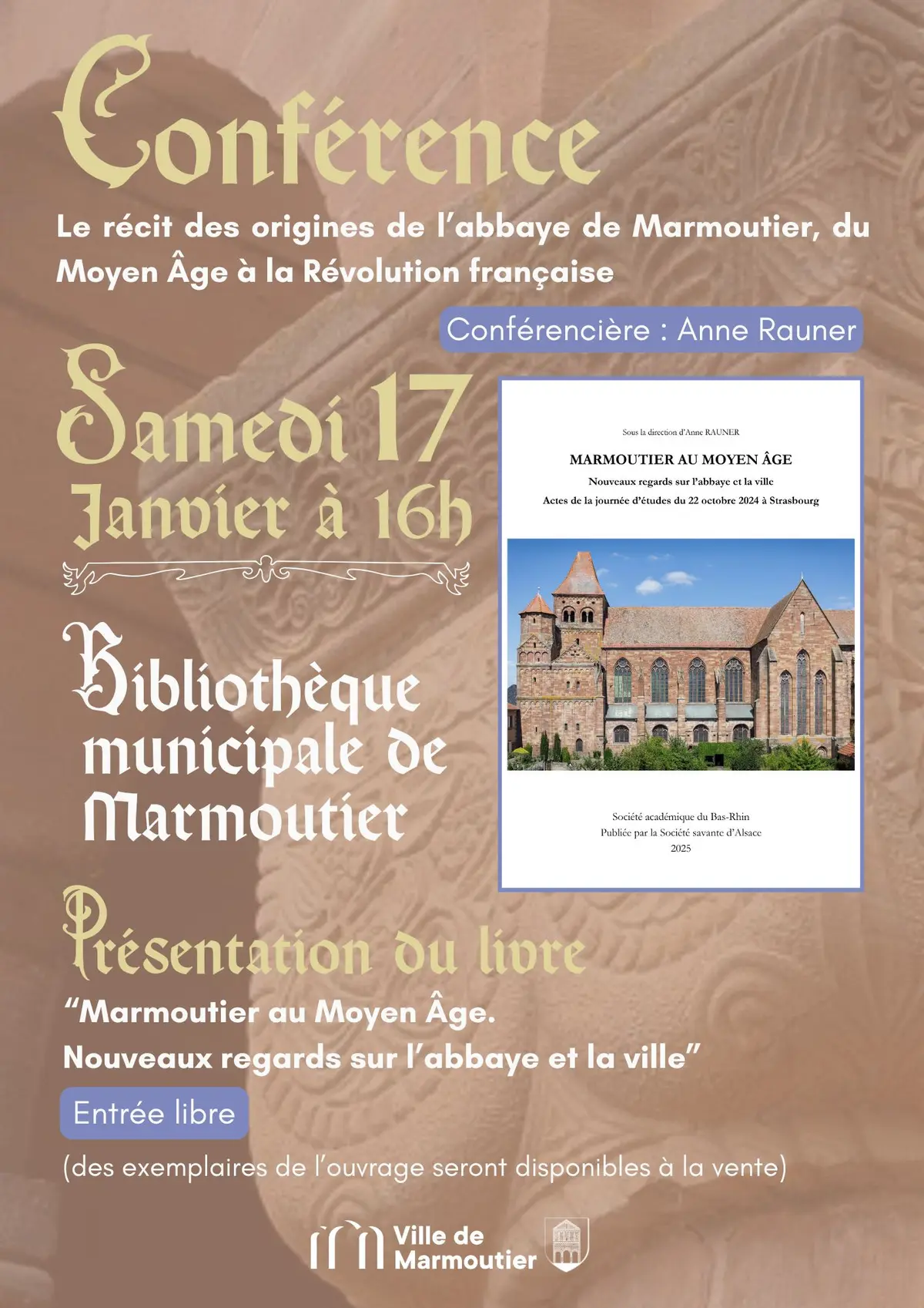 Conférence : le récit des origines de l’abbaye de Marmoutier