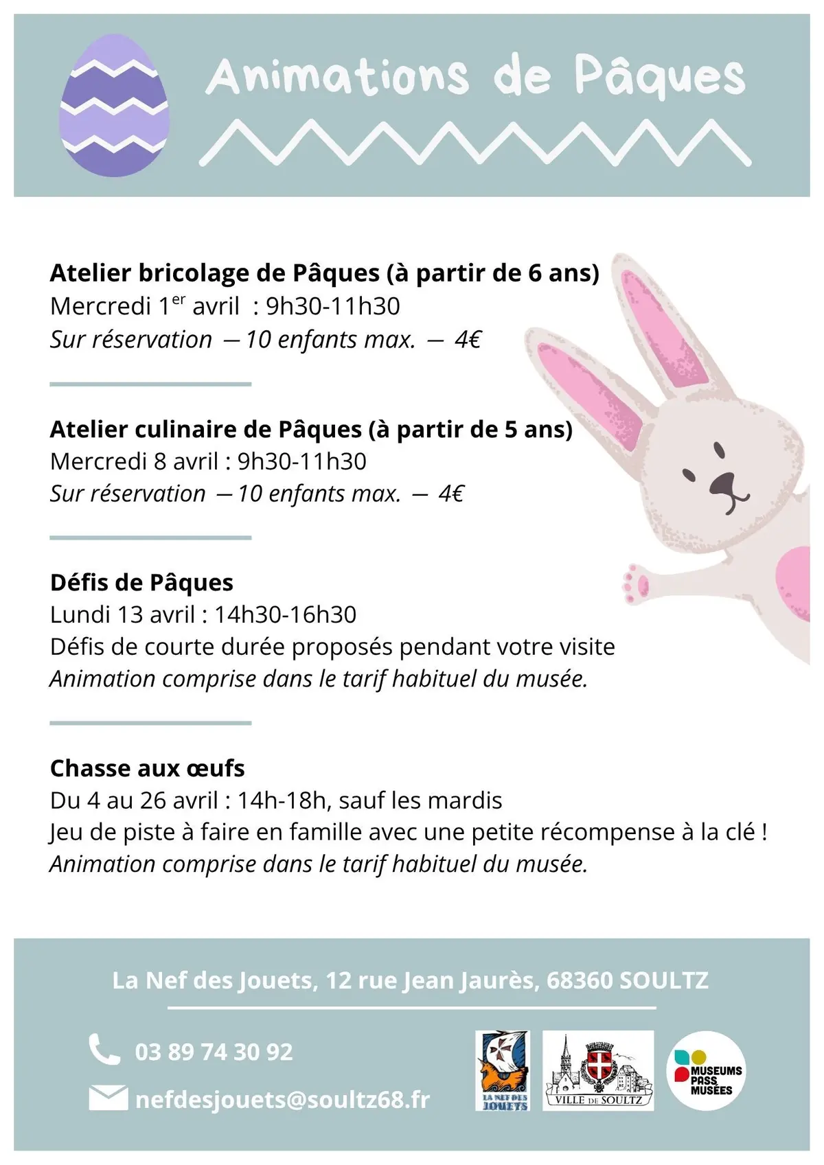 Animations de Pâques à la Nef des Jouets