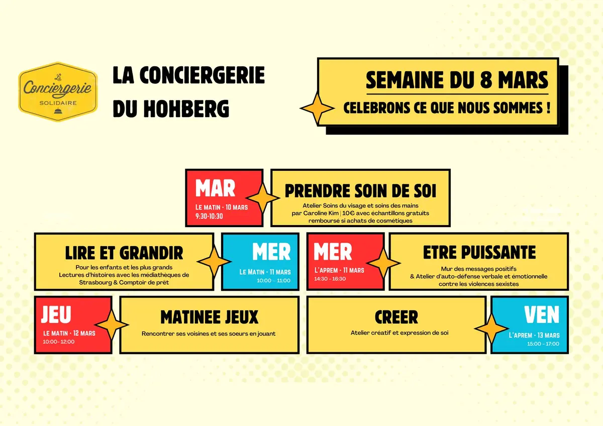 Célébrez le 8 mars à la Conciergerie du Hohberg