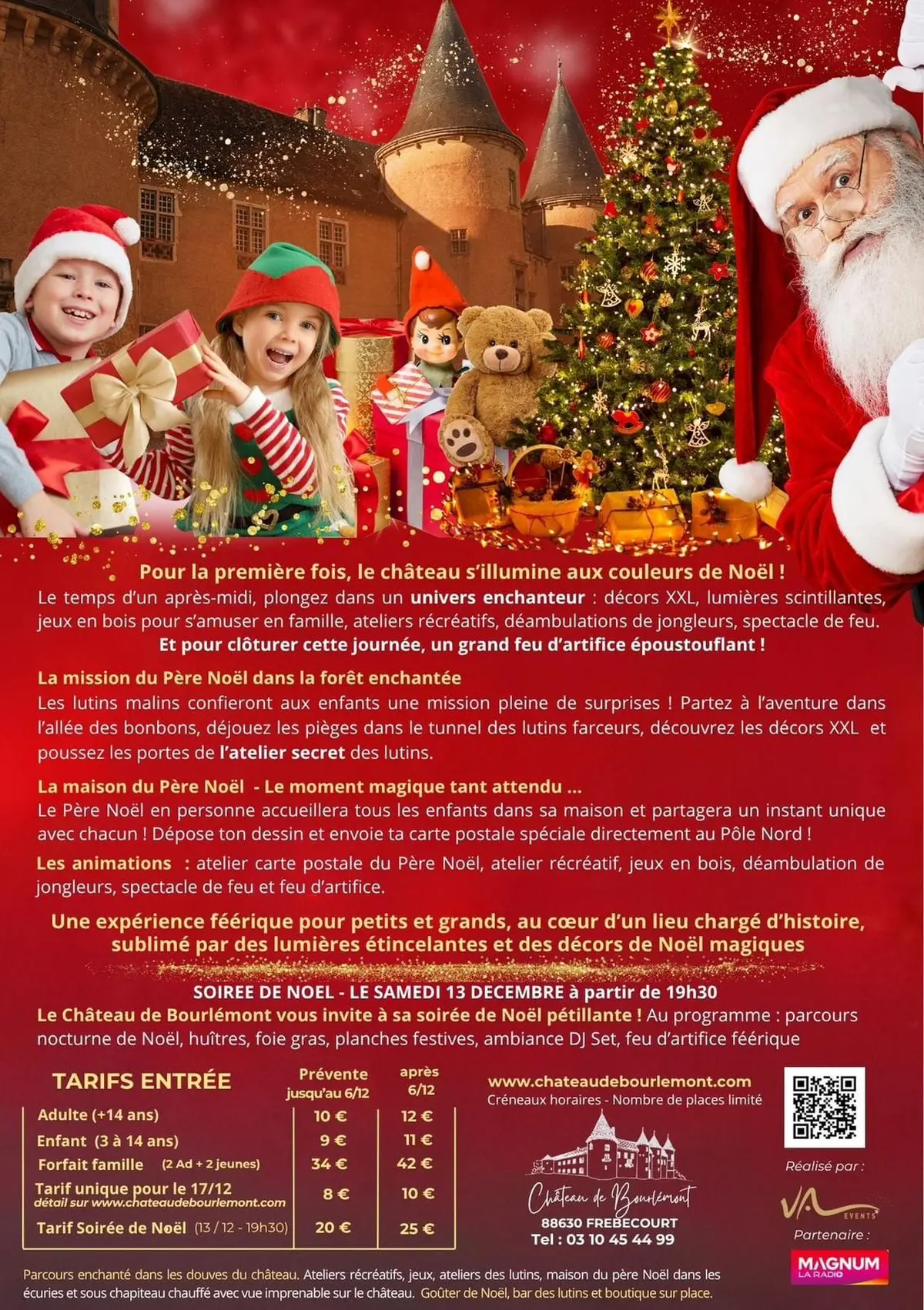 Le château de Bourlémont fête Noël