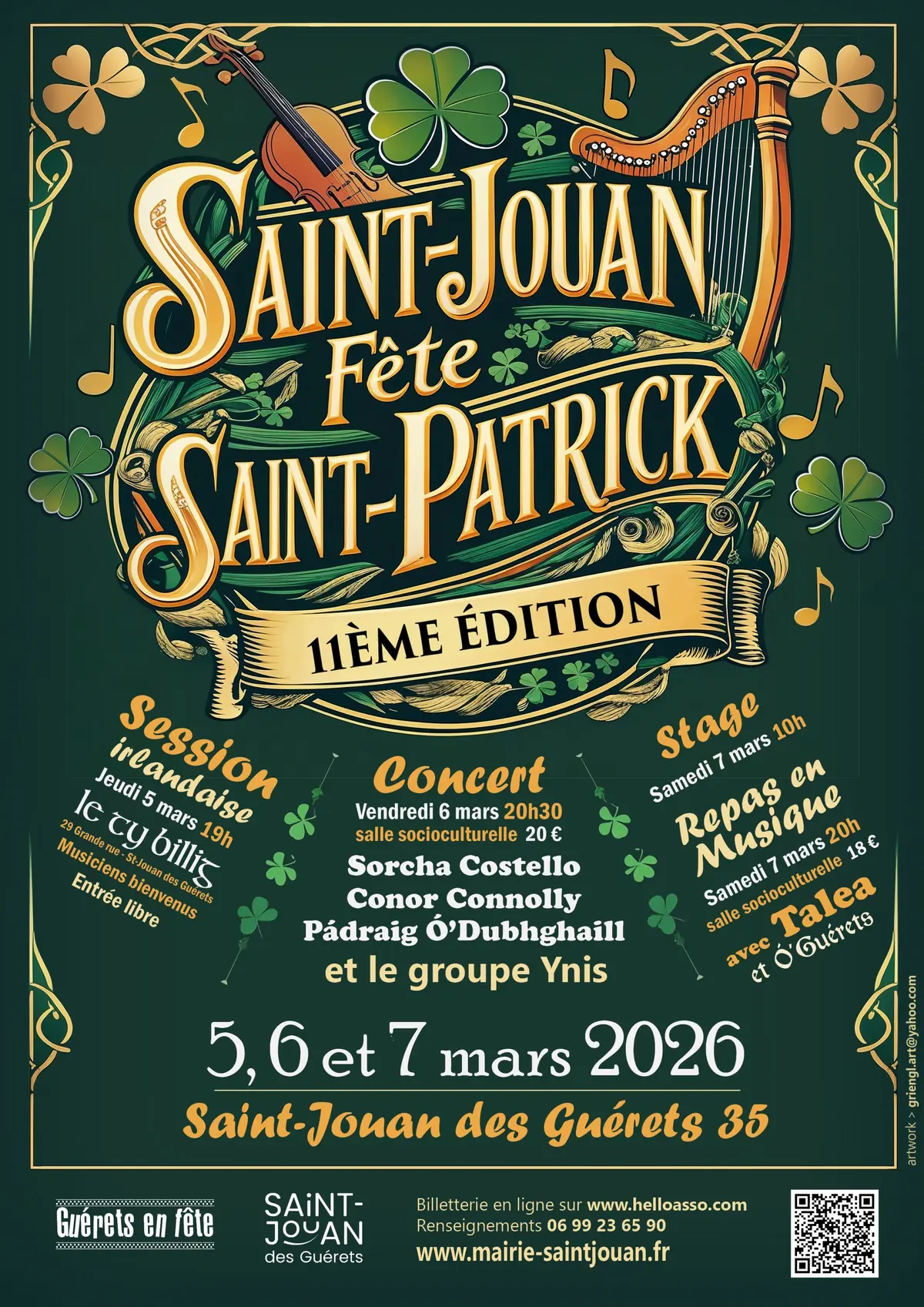 Saint-Jouan fête Saint-Patrick - Repas irlandais en musique