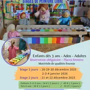 Stage 2 Jours Vacances Noel Peinture Libre Après midi