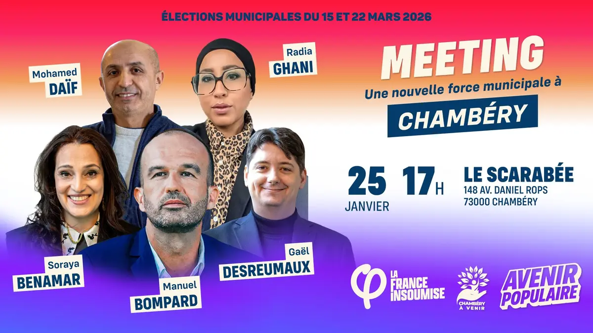 Meeting - Une nouvelle force municipale à Chambéry