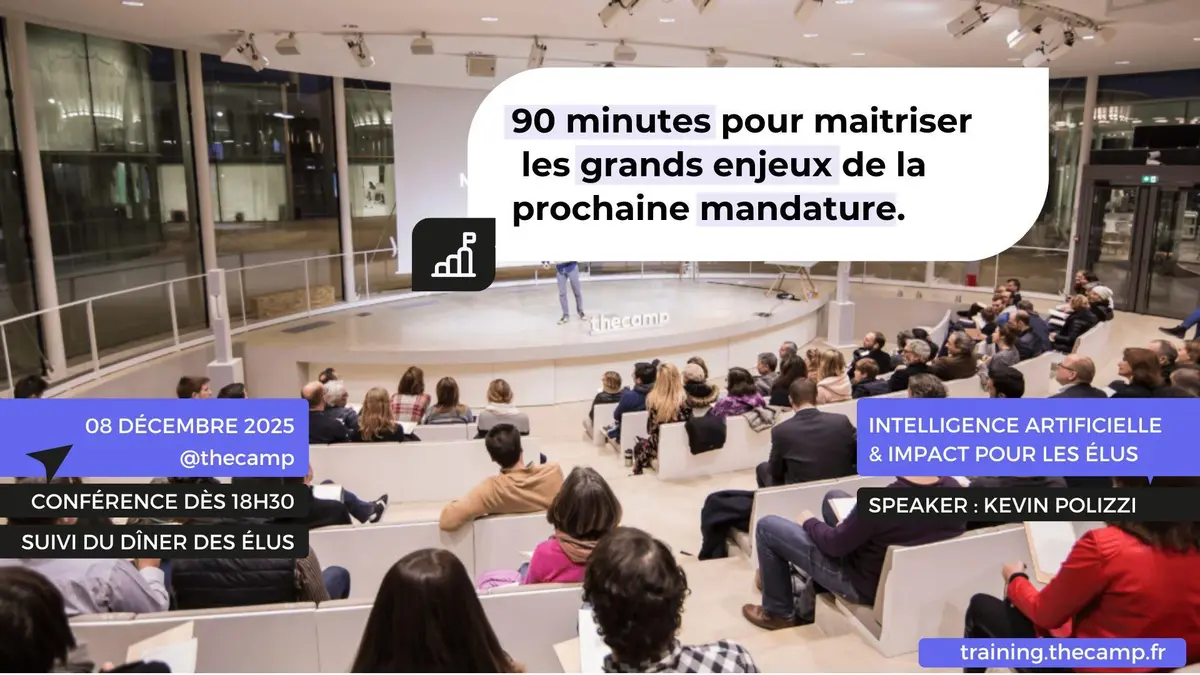 Conférence pour les élus : comment l’IA va changer les prochaines mandatures ?